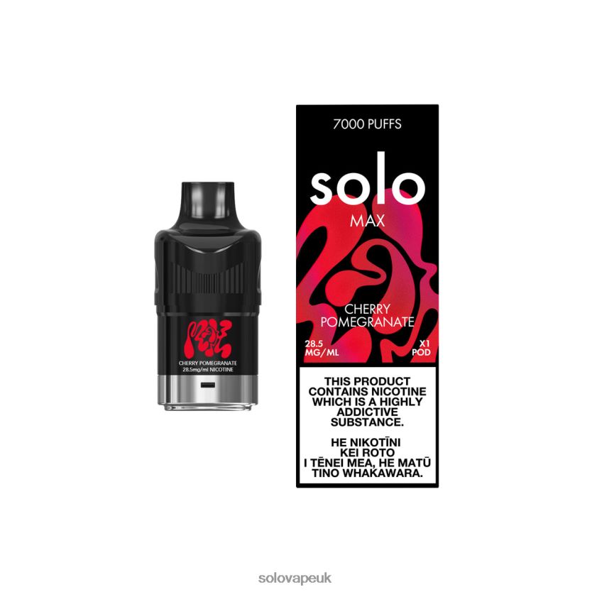 Solo MAX Pod Cherry Pomegranate 84T28483 | Solo Vape Near Me